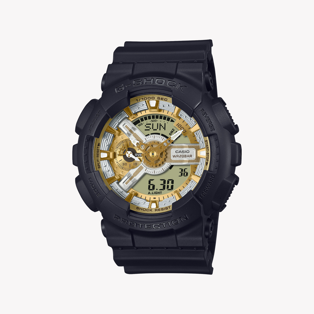 CASIO G-SHOCK GA-110CD-1A9DR - BOLD ADVENTURER MEN'S WATCH WITH SLEEK BLACK DESIGN