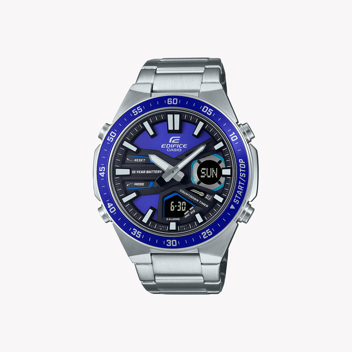 CASIO EFV-C110D-2AVEF - TIMELESS ELEGANCE MEN'S WATCH WITH STYLISH BLUE DIAL & STAINLESS STEEL BRACELET