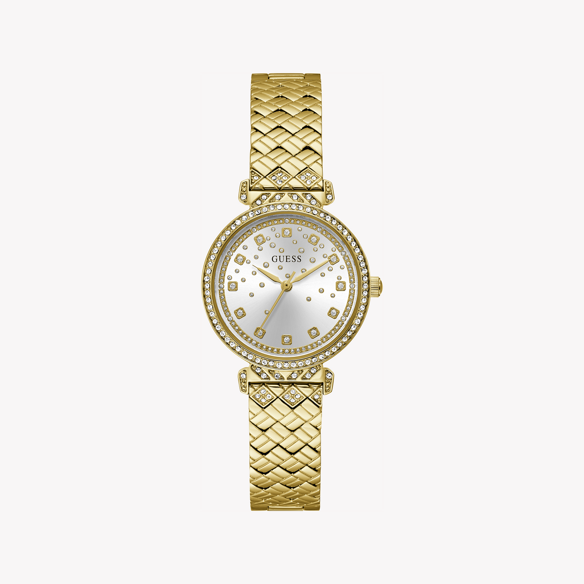 GUESS GW0763L2 RADIANT CHARM - ELEGANT GOLD WOMEN'S WATCH WITH WHITE DIAL
