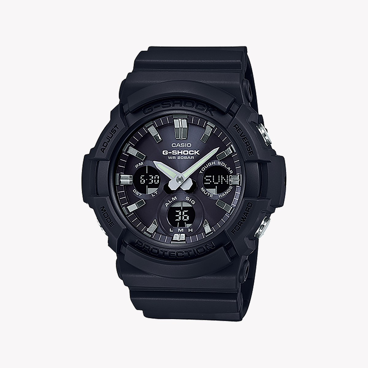 G-SHOCK GAS-100B-1ADR: MEN'S SPORTY ELEGANCE - BLACK RESIN TIMEPIECE FOR ADVENTURE & STYLE