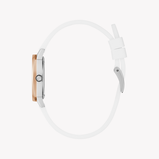 GUESS GW0820L3 ROSE GOLD GLAM - ELEGANT WOMEN'S TIMEPIECE WITH WHITE SILICONE BAND-i-Watch-2