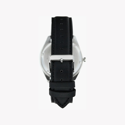 EDIFICE EFV-150L-1AVUEF - TIMELESS ELEGANCE & RUGGED DURABILITY Men's Watch with Silver Case & Black Leather Band-i-Watch-2