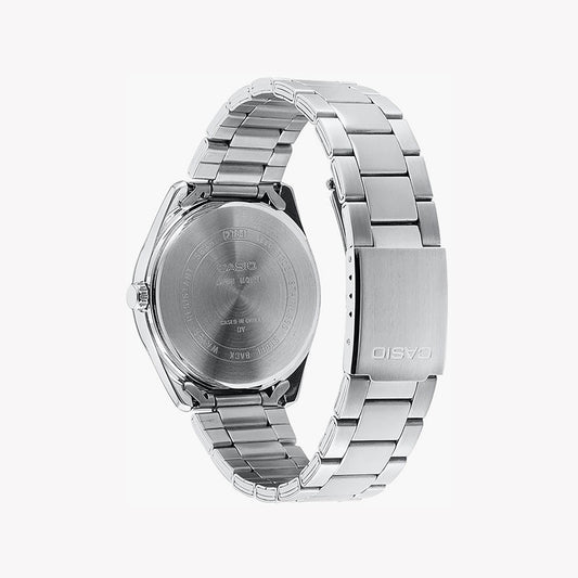 LTP-1302D-1A1VDF ELEGANCE REDEFINED - Sophisticated Women's Watch with Chic Black Dial & Silver Metal Band-i-Watch-2