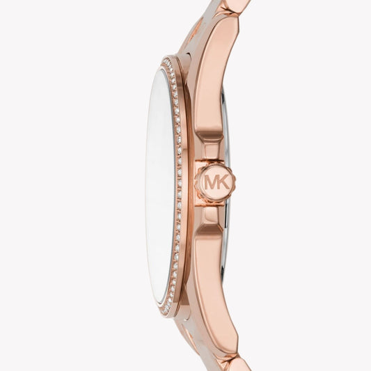 MICHAEL KORS MK6694 RADIANT ROSE GOLD - ELEGANT WOMEN'S WATCH WITH WHITE DIAL-i-Watch-2