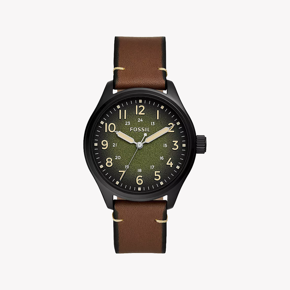 FOSSIL BQ2796 MEN'S WATCH - ELEGANT BLACK & GREEN TIMEPIECE FOR MODERN STYLE