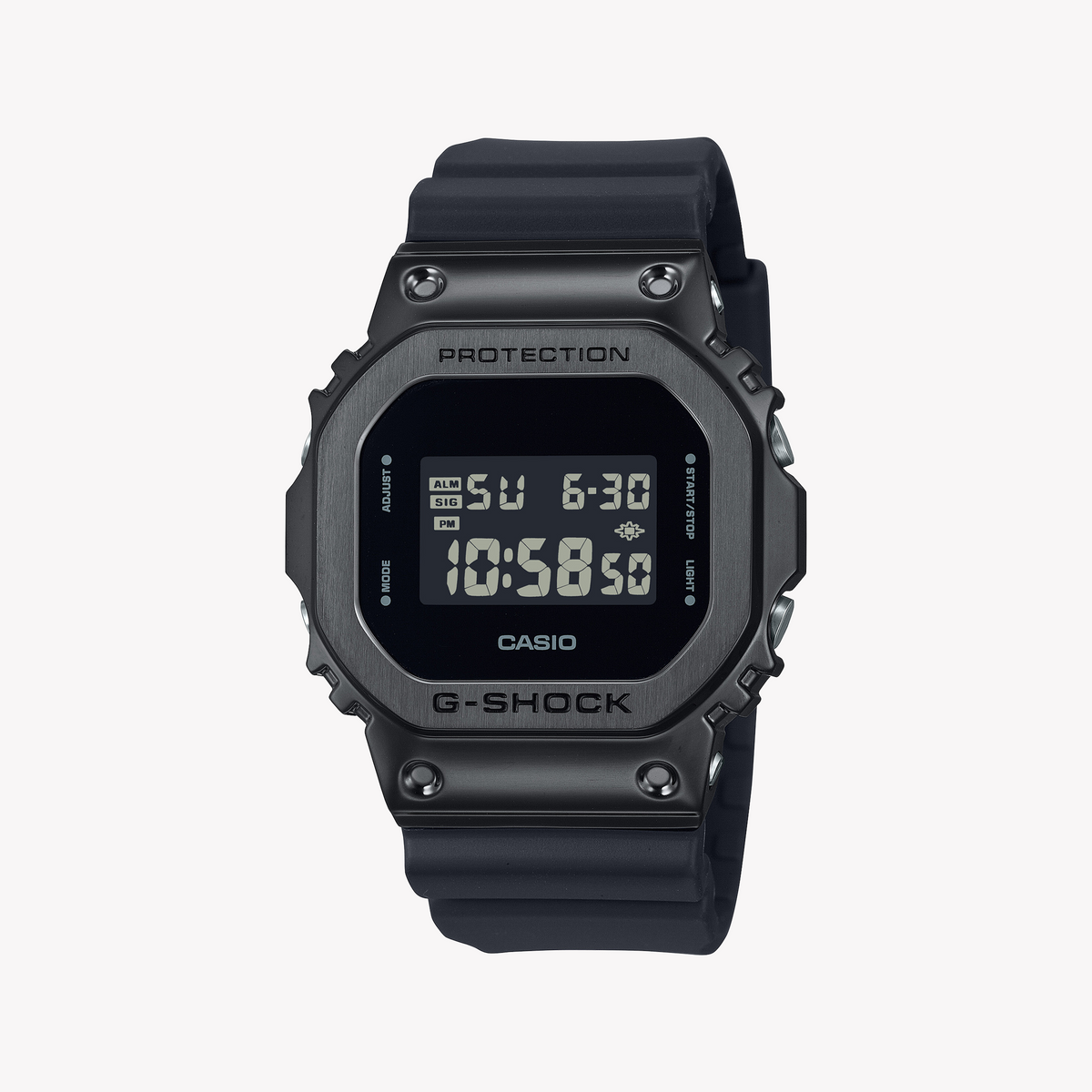 CASIO G-SHOCK GM-5600UB-1DR - BOLD STYLE, UNMATCHED STRENGTH Men's Watch with Black Ion-Plated Bezel and Resin Band