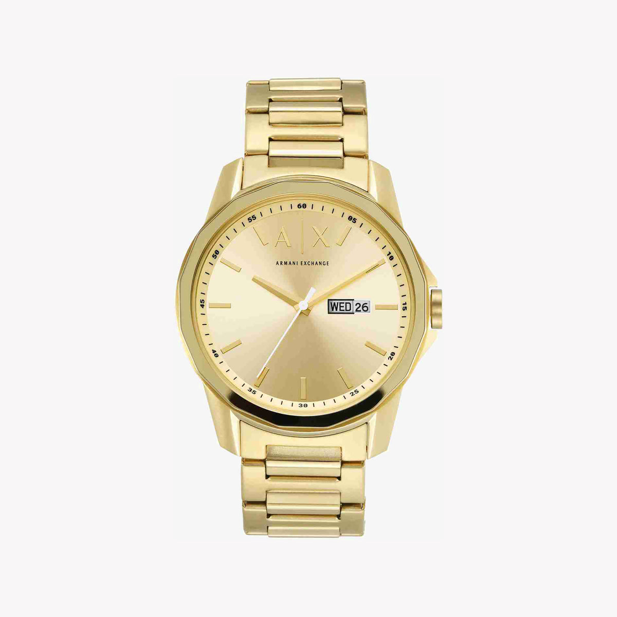 **ARMAANI EXCHANGE AX1734 - BOLD GOLD SOPHISTICATION - MEN'S STAINLESS STEEL WATCH**