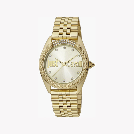 JUST CAVALLI Women's Watch with Gold Stainless Steel Case and Gold Stainless Steel Band-i-Watch-2