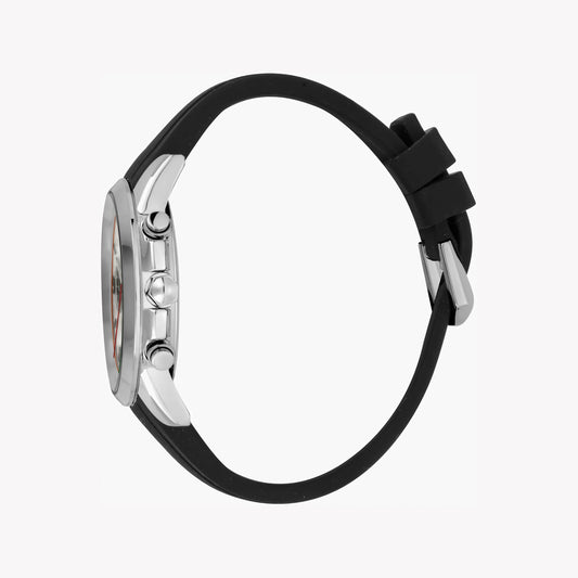 JUST CAVALLI JC1G175P0015 - ELEGANT SILVER DIAL MEN'S WATCH WITH BLACK SILICONE BAND-i-Watch-2