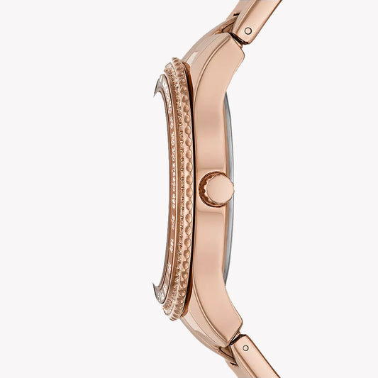 FOSSIL Women's Watch with Rose Gold Stainless Steel Case and Rose Gold Stainless Steel Band-i-Watch-2