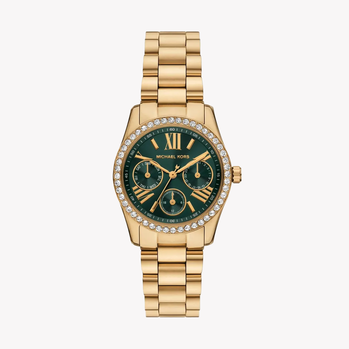 Michael Kors Women's Gold/Green Stainless Steel Watch | MK4924