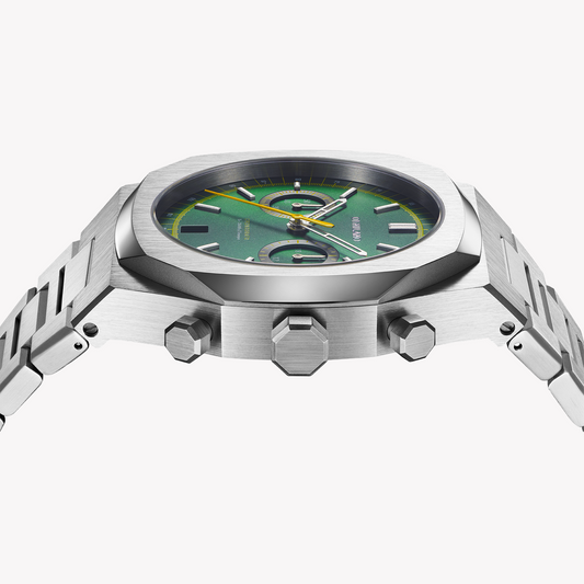 D1 MILANO Men's Silver Green Watch | D1-CHBJ10
