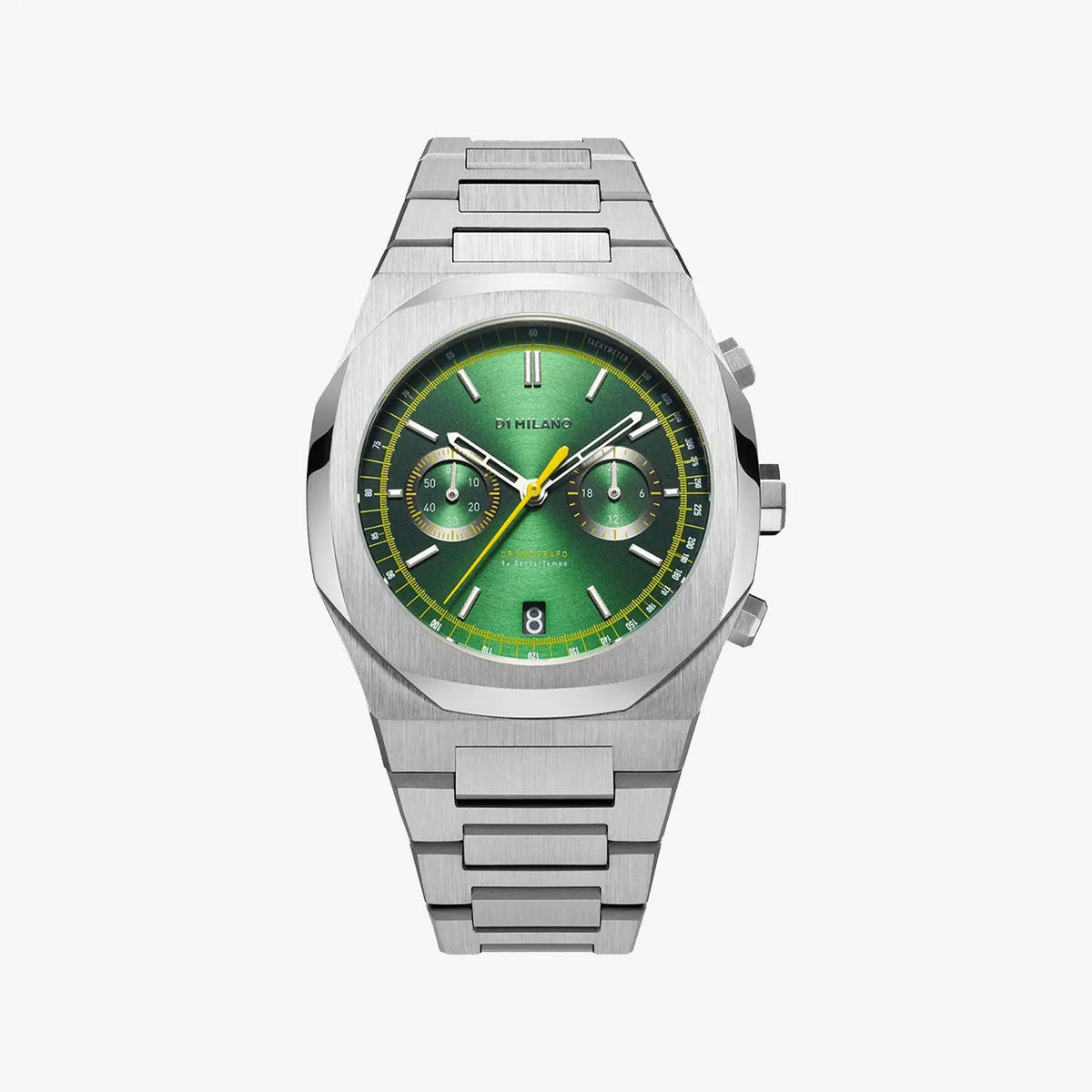 D1 MILANO Men's Silver Green Watch | D1-CHBJ10