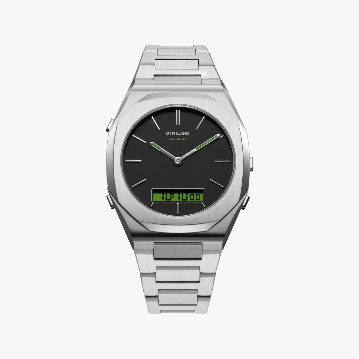 D1 MILANO Men's Stainless Steel Black Dial Watch | D1-DGBJ01