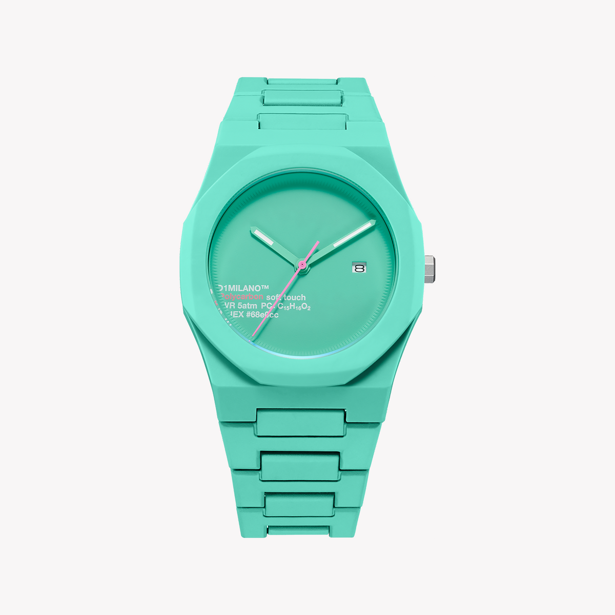 D1 MILANO Men's Green Polycarbonate Watch | D1-PCBJ31