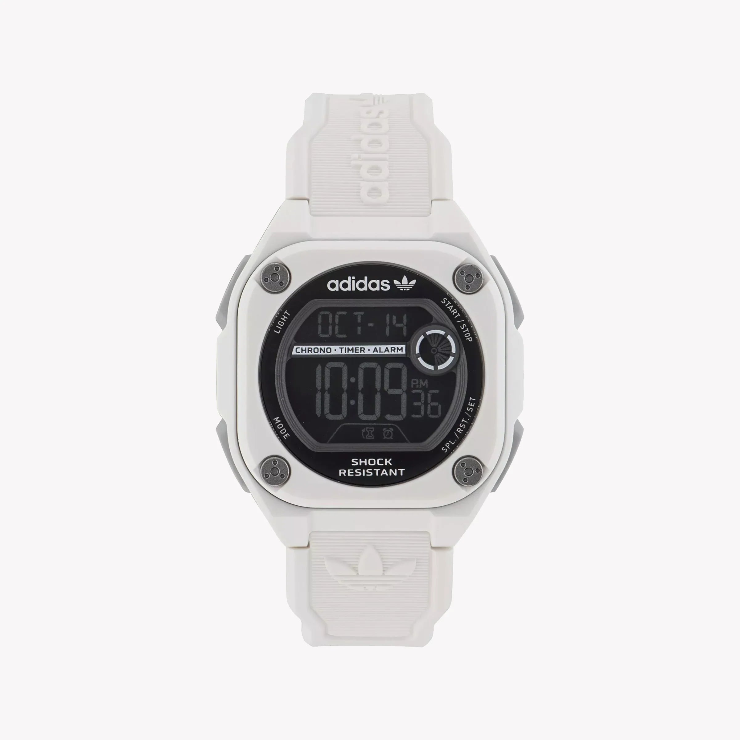 Adidas Unisex White Silicone Digital Watch Aost23062 – i-Watch