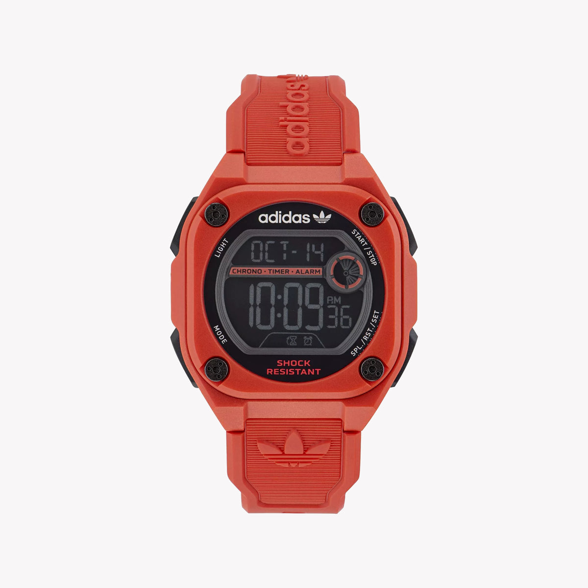 Adidas Unisex Red Silicone Digital Watch | Aost23063