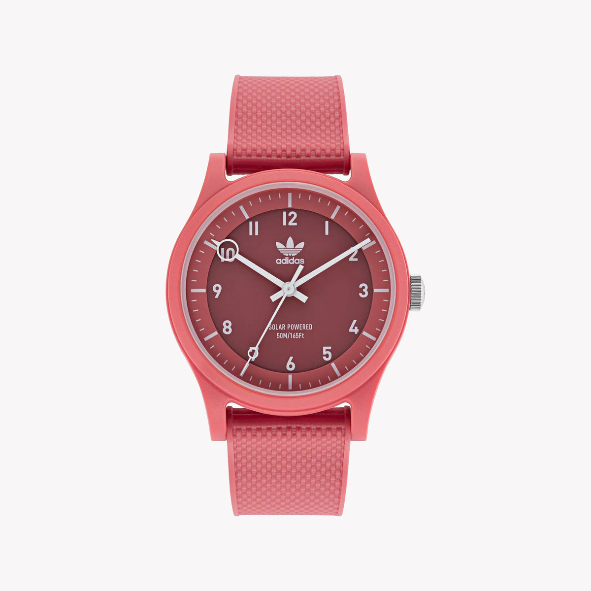Adidas Women's Red Rubber Watch, Synthetic | Aost22046