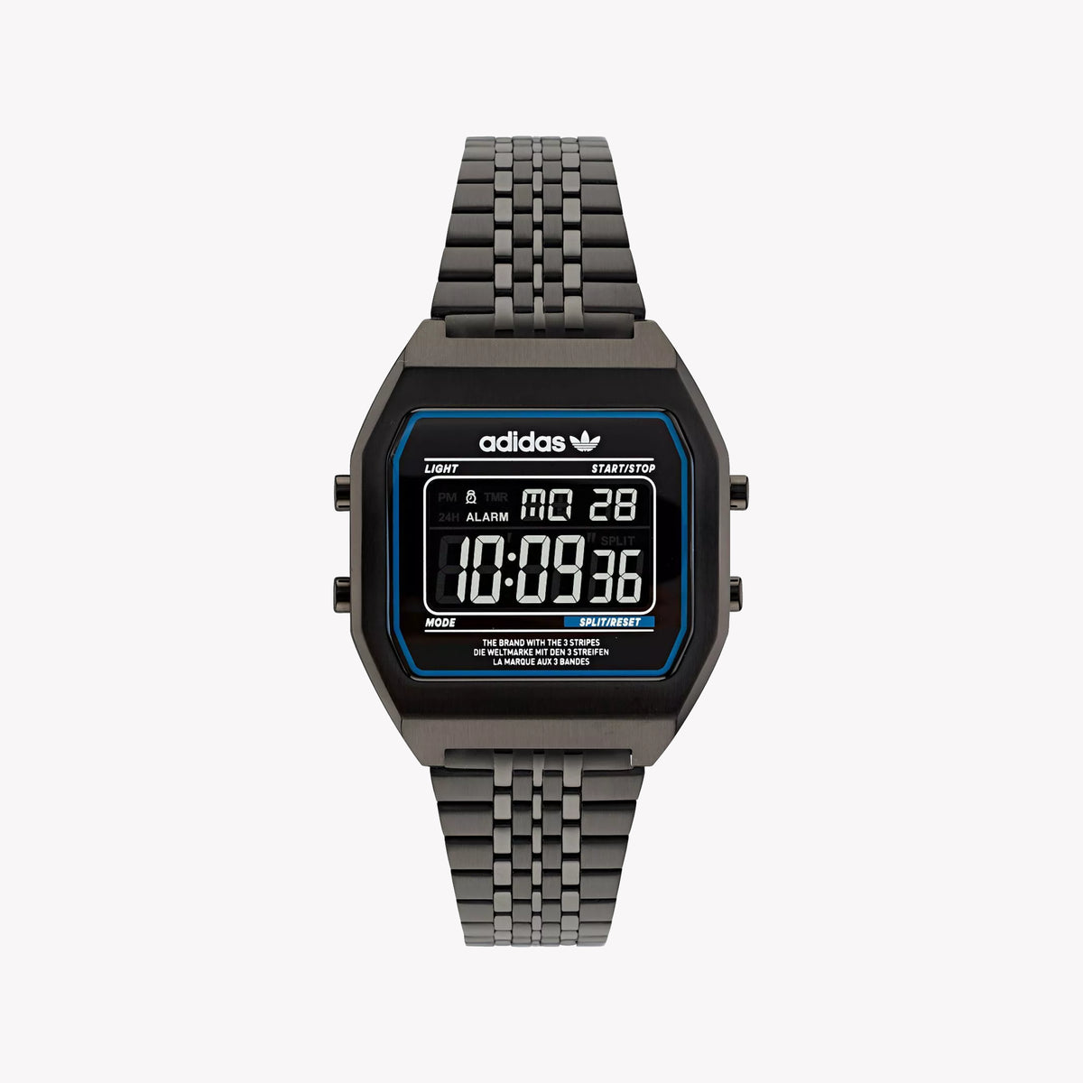 Adidas Women's Black Stainless Steel Digital Watch | Aost22073
