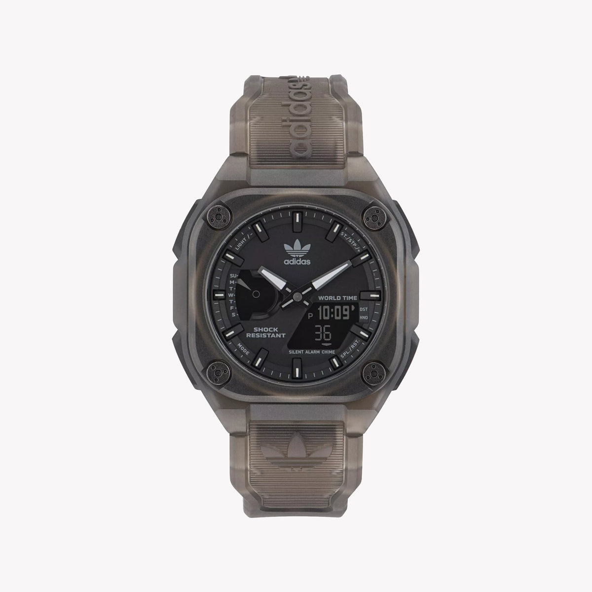 Adidas Unisex Brown Silicone Watch | Aost23059
