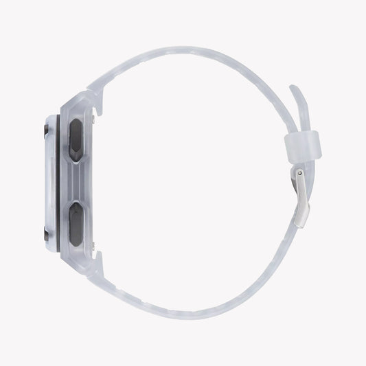 Adidas Unisex Transparent Silicone Watch, Black Dial | Aost23057