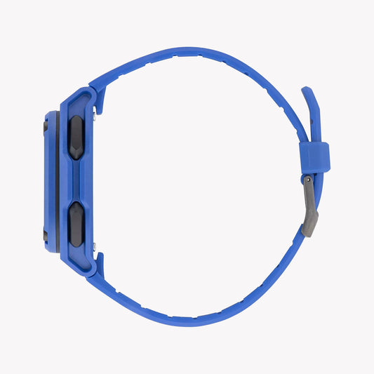 Adidas Unisex Blue Silicone Digital Watch | Aost23061