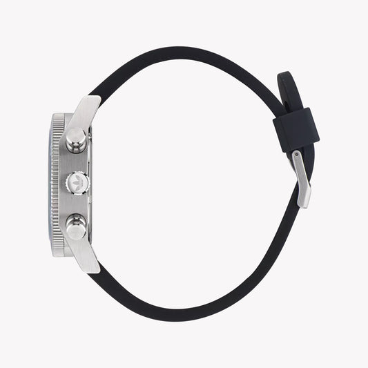 Adidas Men's Silver/Black Silicone Watch, Green Dial | Aofh23005