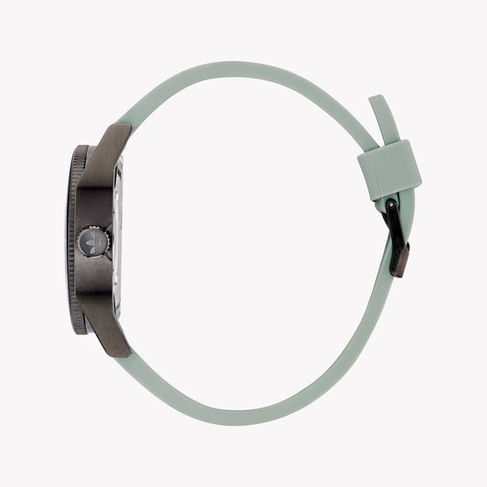 Adidas Unisex Black Stainless Steel & Green Rubber Watch | Aofh22001