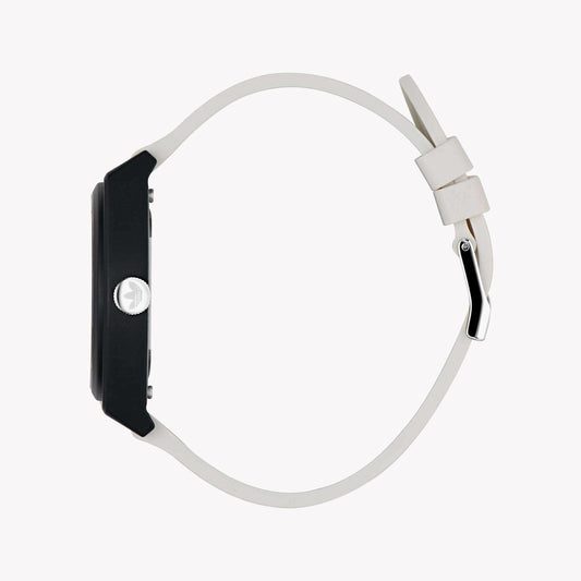 Adidas Unisex Black Resin & White Rubber Watch | Aost23549