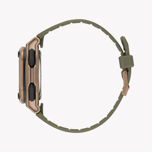 Adidas Unisex Stainless Steel/Rose Gold, Rubber/Green | Aofh23502