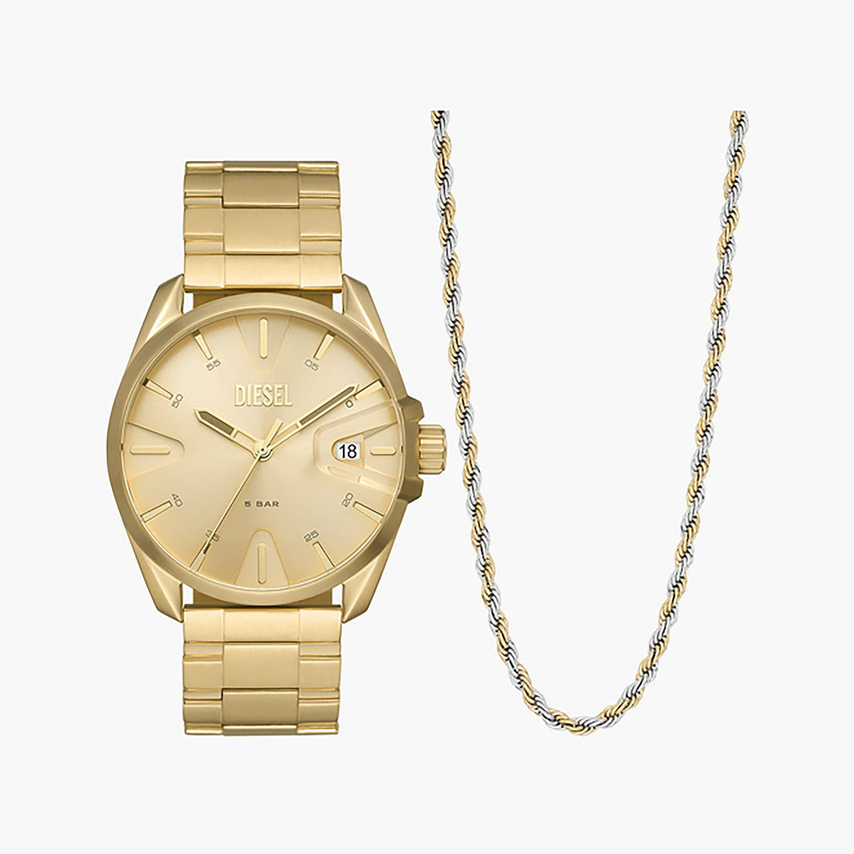 DIESEL DZ2163SET - BOLD GOLD ADVENTURER MEN'S WATCH - RUGGED STYLE & FUNCTIONALITY