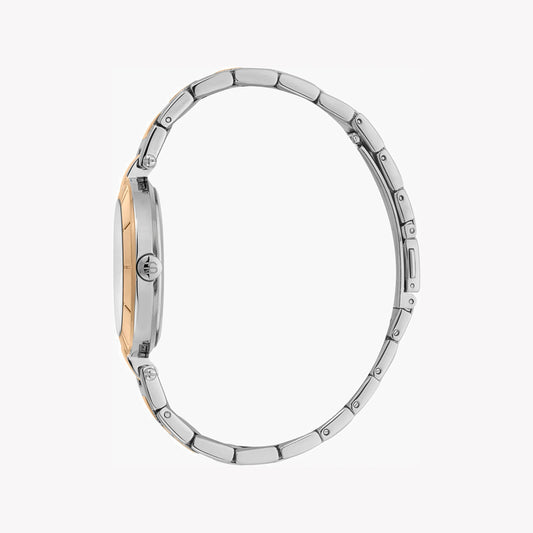 ESPRIT Women's Watch with Silver Stainless Steel Case and Silver & Rose Gold Stainless Steel Band-i-Watch-2