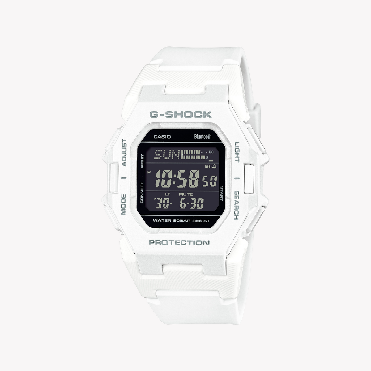 CASIO G-SHOCK GD-B500-7ER DYNAMIC VERSATILITY - MEN'S WHITE RESIN TIMEPIECE WITH BLACK DIAL