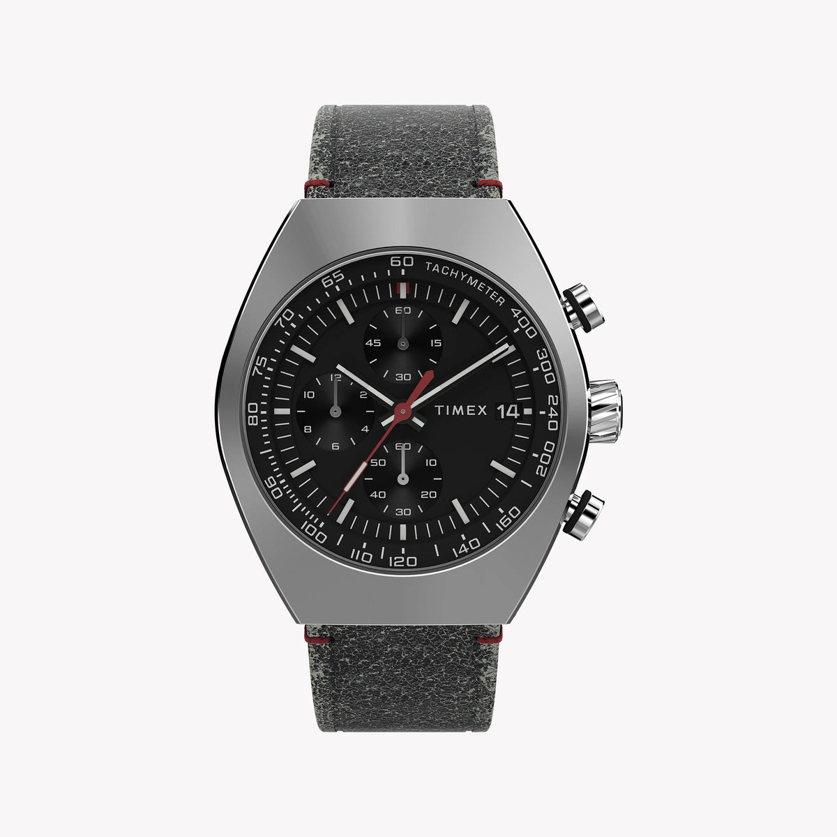 TIMEX LEGACY TONNEAU SST - BOLD BLACK DIAL & LEATHER STRAP MEN'S WATCH