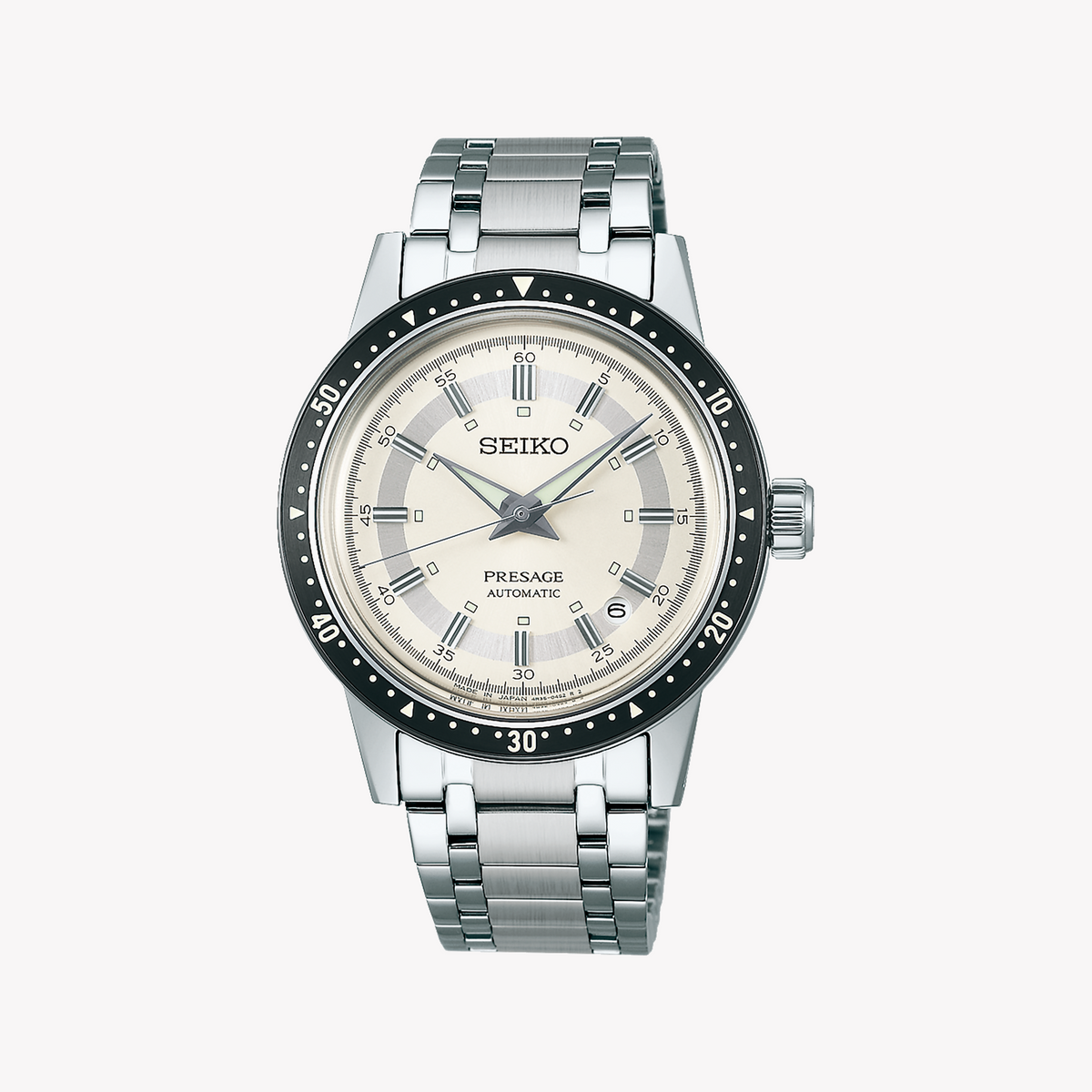 Seiko Presage SRPK61J1 Men's Automatic Watch, 39.5mm, Silver-i-Watch