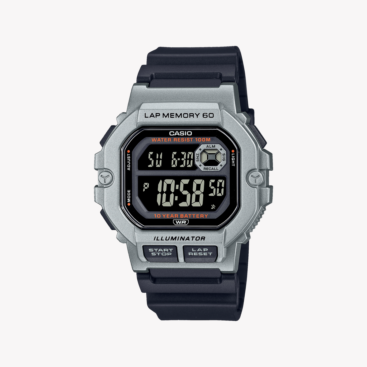 CASIO WS-1400H-1BVDF ADVENTURE READY - MEN'S RUGGED DIGITAL WATCH WITH BLACK RESIN BAND