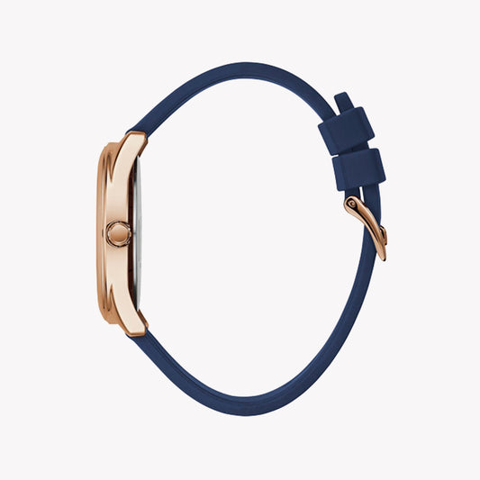 GUESS W0911L6 CHIC ALLURE - ELEGANT ROSE GOLD & BLUE SILICONE WOMEN'S WATCH-i-Watch-2