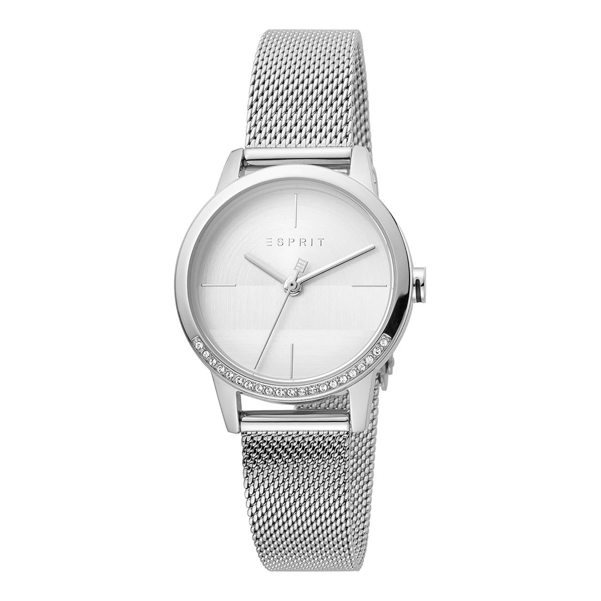 ESPRIT Women's Watch with Silver Stainless Steel Case and Silver Stainless Steel Band