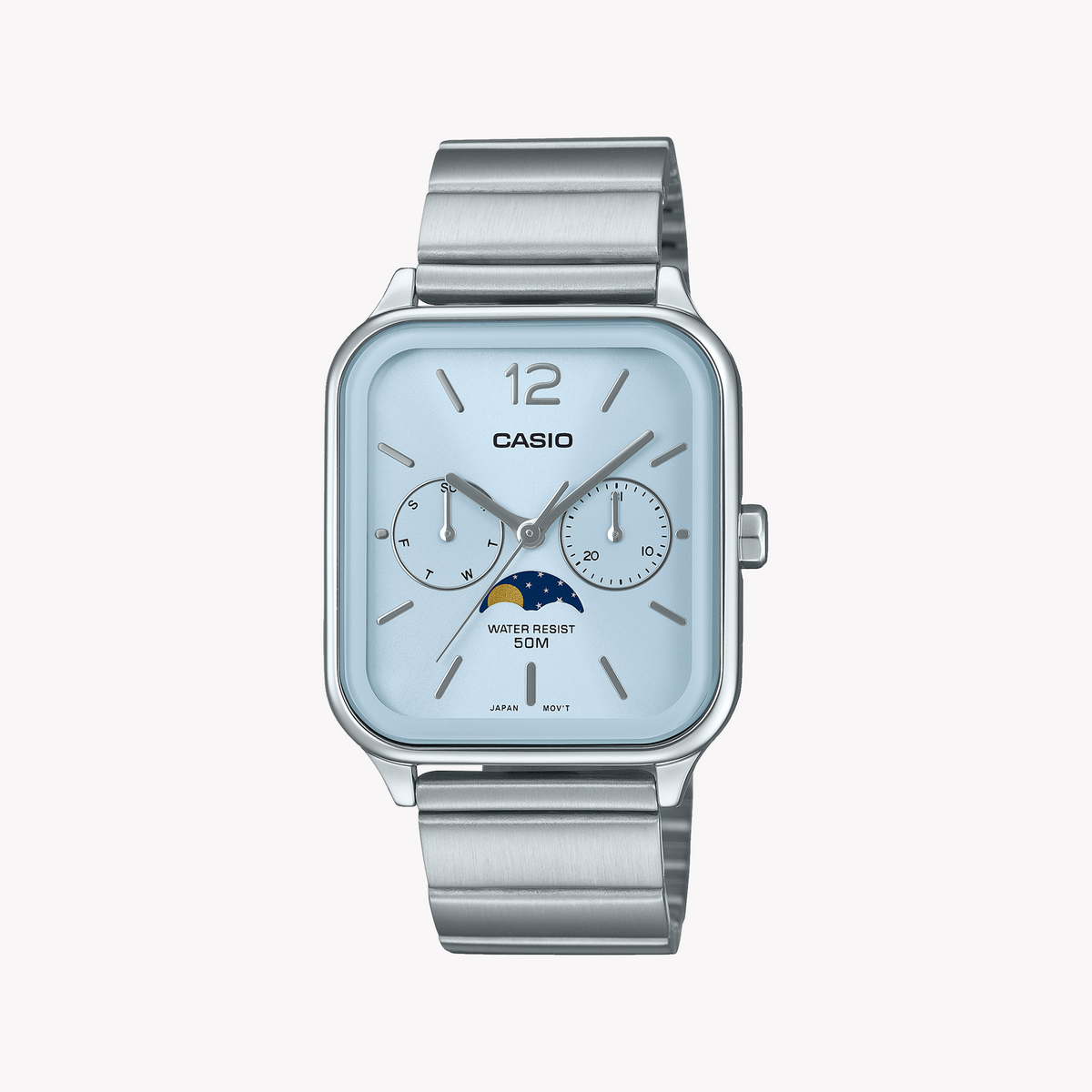 CASIO MTP-M305D-2AVDF CLASSIC ELEGANCE - VERSATILE MEN'S WATCH WITH BLUE DIAL & STAINLESS STEEL BAND