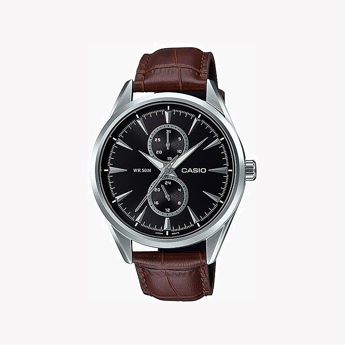 CASIO MTP-SW340L-1AVDF - BOLD SPIRIT MEN'S WATCH WITH ELEGANT LEATHER BAND & STRIKING DESIGN