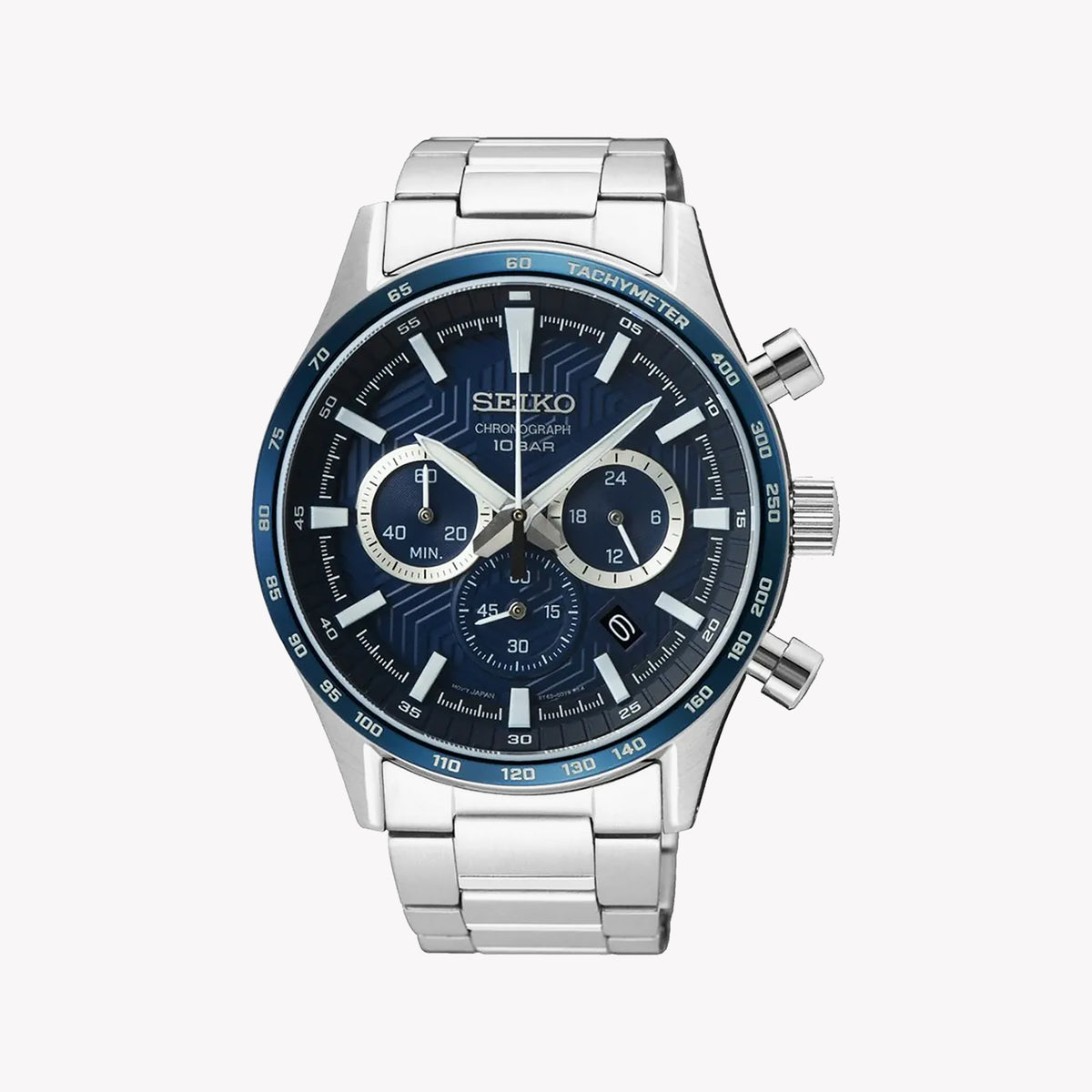 SEIKO SSB445P1 Men's Blue Dial Chronograph Watch - 10 ATM-i-Watch