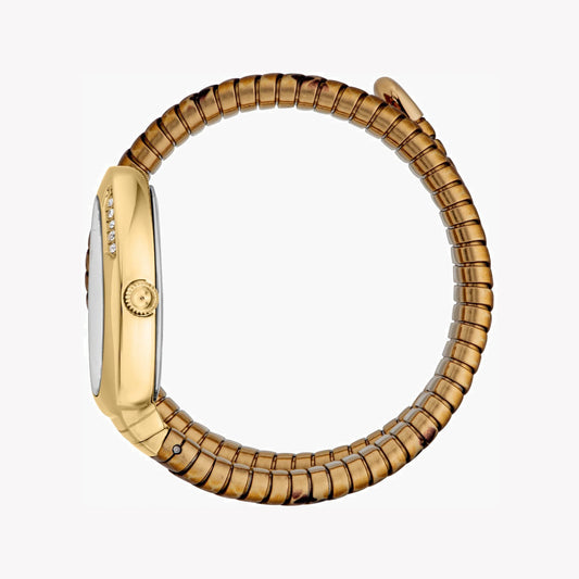 JUST CAVALLI Women's Watch with Gold Stainless Steel Case and Gold & Brown & Black Stainless Steel Band-i-Watch-2