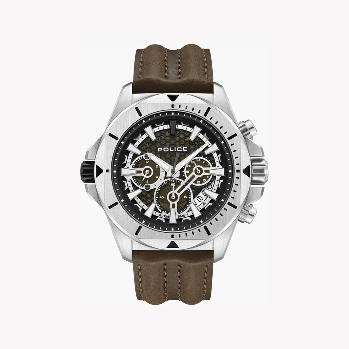 POLICE WATCHES PEWGF0054501 - RUGGED SILVER TIMEPIECE-i-Watch
