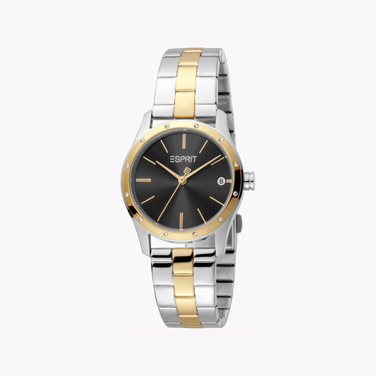ESPRIT Women's Watch with Silver Stainless Steel Case and Silver & Gold Stainless Steel Band-i-Watch-2