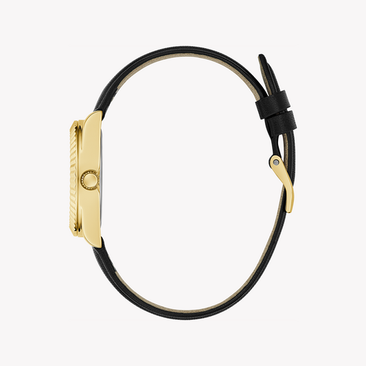 GUESS GW0761L1 - ELEGANT CHARM SERIES Women's Watch with Gold Case and Champagne Dial on Black Leather Band-i-Watch-2