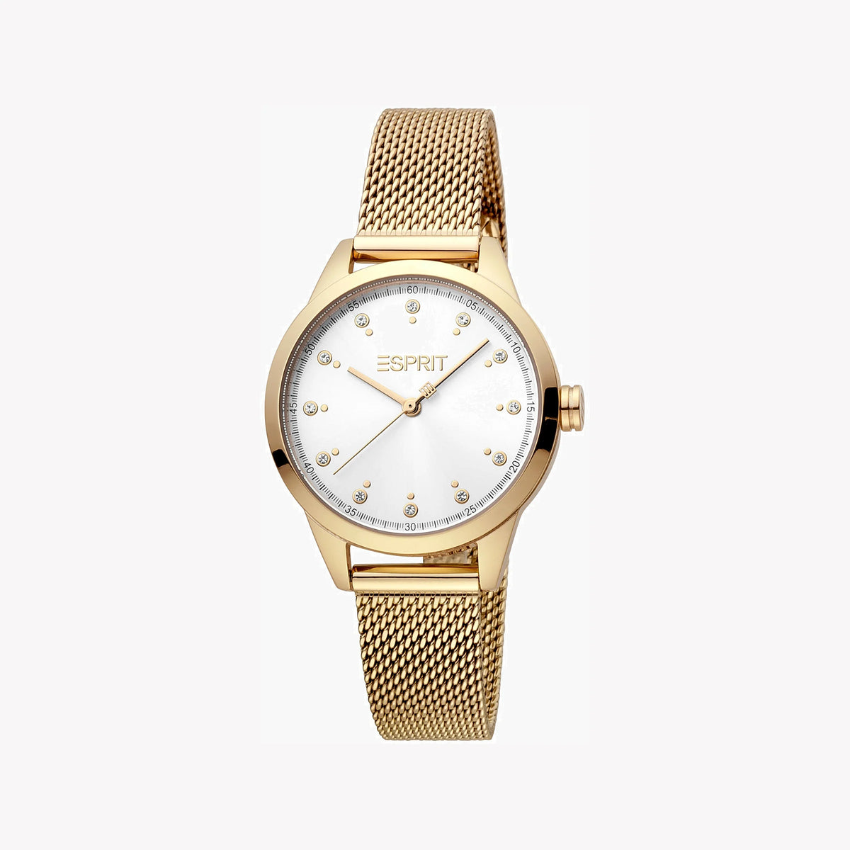 ESPRIT Women's Watch with Gold Stainless Steel Case and Gold Stainless Steel Band
