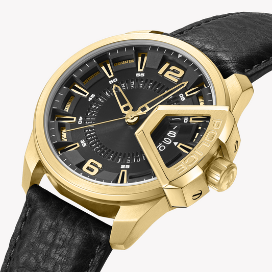 POLICE PEWJB0005604 - ELEGANT GOLD & BLACK MEN'S WATCH - TIMELESS RUGGED SOPHISTICATION-i-Watch-2