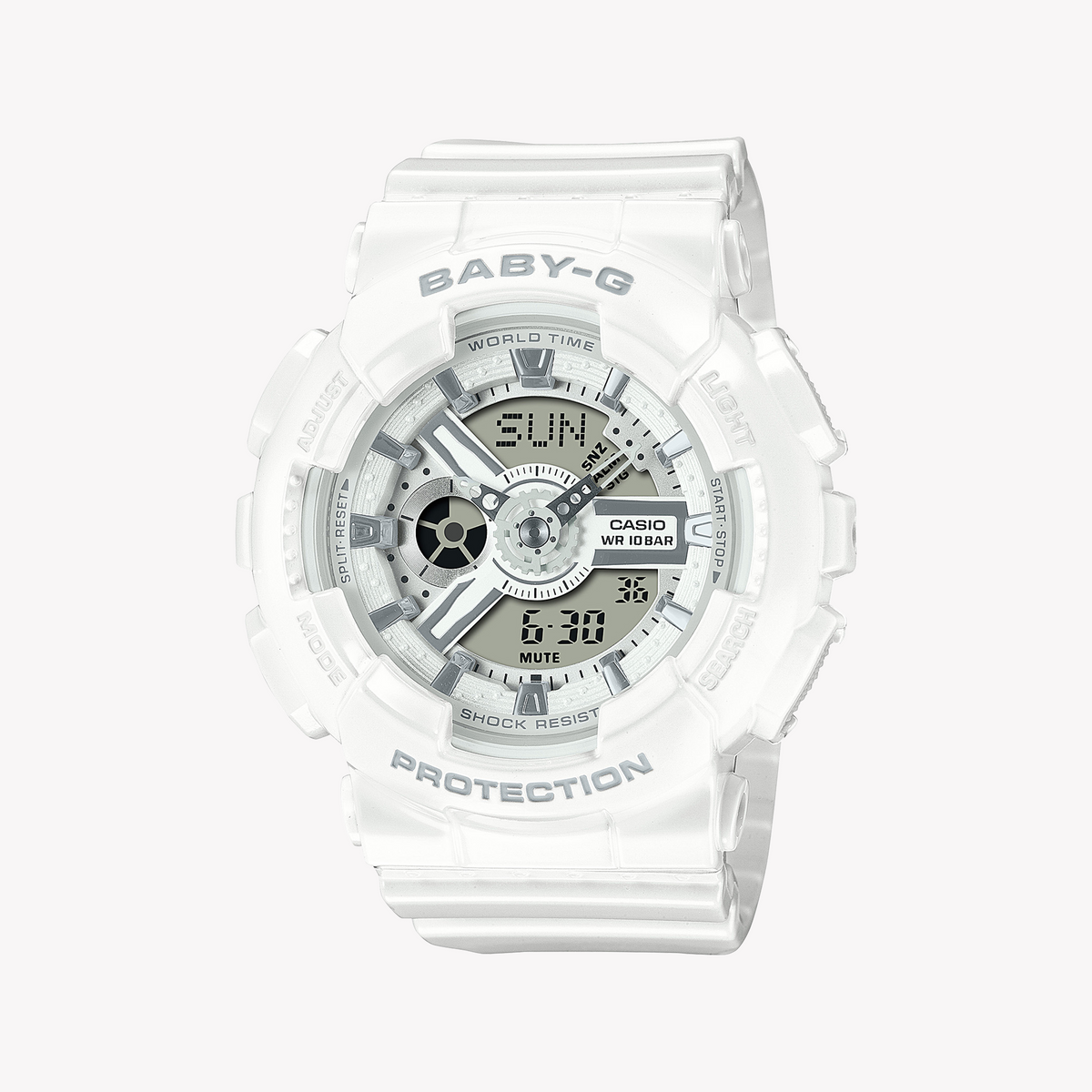 CASIO BABY-G BA-110X-7A3DR - ADVENTURE AWAITING WHITE RESIN WOMEN'S WATCH