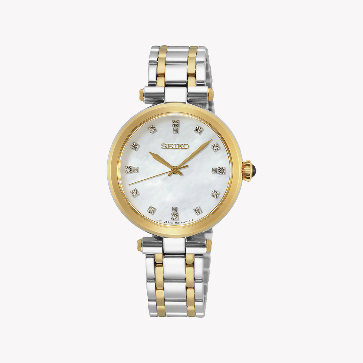 SEIKO SRZ532P1 Men's Watch - Gold Tone, Blue Dial, Quartz-i-Watch