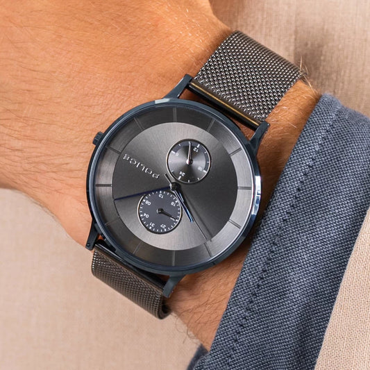 POLICE P15402JSBL61UMM - ELEGANT BLUE STAINLESS STEEL MEN'S WATCH with BLACK DIAL & QUARTZ MOVEMENT-i-Watch-2